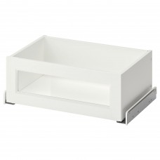 Выдвижной ящик с стеклянной панелью IKEA KOMPLEMENT белый 50x35 см (204.470.14)