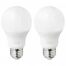 LED лампочка E27 1055 лм IKEA RYET кругла молочний (204.476.22)