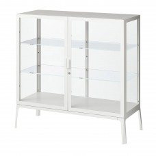 Шафа-вітрина IKEA MILSBO білий 101x100 см (204.523.07)