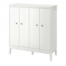 Шафа з дверцятами-книжкою IKEA IDANAS білий 121x135 см (204.588.23)