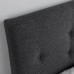 Каркас ліжка з оббивкою IKEA IDANAS темно-сірий 160x200 см (204.589.41)