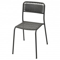 Садовый стул IKEA VIHOLMEN темно-серый (204.633.01)