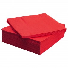 Салфетка бумажная IKEA FANTASTISK красный 33x33 см (204.663.33)