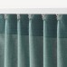 Затемняющие гардины IKEA HANNALENA зелено-синий 145x300 см (204.698.50)