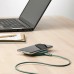Кабель USB A - USB C IKEA LILLHULT тканина сіро-бірюзовий 1.5 м (204.729.99)
