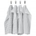 Полотенце кухонное IKEA RINNIG белый темно-серый 45x60 см (204.763.46)
