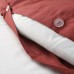 Комплект постільної білизни IKEA LUKTJASMIN червоно-коричневий 150x200/50x60 см (204.802.30)