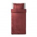 Комплект постільної білизни IKEA LUKTJASMIN червоно-коричневий 150x200/50x60 см (204.802.30)
