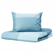 Комплект постельного белья IKEA BRUNKRISSLA голубой 150x200/50x60 см (204.820.88)