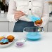 Лопатка кухарська IKEA BAKGLAD бежевий синій 26 см (204.855.48)
