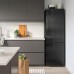 Холодильник IKEA MEDGANG черная нержавеющая сталь 219/83 л (204.901.25)