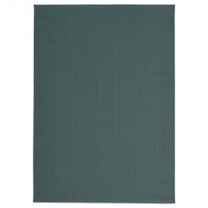 Безворсовый ковер IKEA MORUM серый бирюзовый 160x230 см (204.925.01)