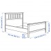 Каркас кровати IKEA HEMNES белый ламели LUROY 120x200 см (290.095.47)