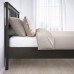 Каркас кровати IKEA HEMNES черно-коричневый ламели LONSET 90x200 см (290.195.70)