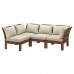 Модульный угловой 3-местный диван IKEA APPLARO коричневый бежевый 143/223x80x78 см (290.203.33)