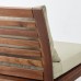 Модульный угловой 3-местный диван IKEA APPLARO коричневый бежевый 143/223x80x78 см (290.203.33)
