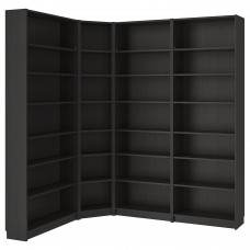 Стелаж для книг IKEA BILLY чорно-коричневий 215/135x28x237 см (290.204.70)