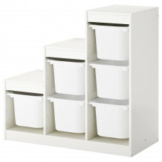 Комбинация стелажа IKEA TROFAST белый 99x44x94 см (290.428.77)