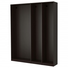 3 каркаси гардероба IKEA PAX чорно-коричневий 200x35x236 см (290.549.12)