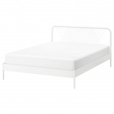 Каркас ліжка IKEA NESTTUN білий ламелі LEIRSUND 160x200 см (291.580.66)