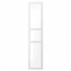 Дверцята з петлями IKEA TYSSEDAL білий скло 50x229 см (291.719.49)