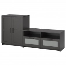 Комбинация мебели для TV IKEA BRIMNES черный 200x41x95 см (291.843.29)