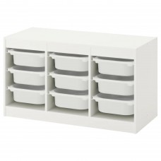 Комбінація стелажу IKEA TROFAST білий білий 99x44x56 см (292.284.70)
