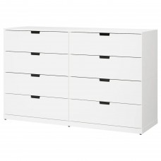 Комод з 8 шухлядами IKEA NORDLI білий 160x99 см (292.395.05)