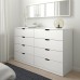 Комод з 8 шухлядами IKEA NORDLI білий 160x99 см (292.395.05)