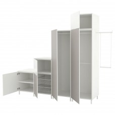 Гардероб IKEA PLATSA белый светло-серый 275-300x57x231 см (292.483.31)