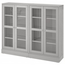 Комбинация шкафов и стелажей IKEA HAVSTA серый 162x37x134 см (292.659.62)