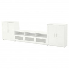 Комбинация шкафов под TV IKEA BRIMNES белый 336x41x95 см (292.782.19)