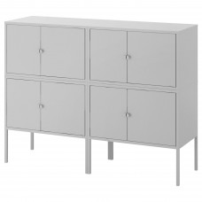 Комбінація шаф IKEA LIXHULT сірий 120x35x92 см (292.791.86)