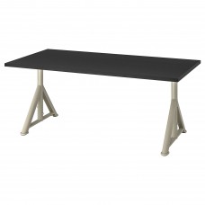 Письмовий стіл IKEA IDASEN чорний бежевий 160x80 см (292.810.33)