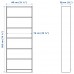 Книжкова шафа IKEA BILLY / OXBERG білий 80x30x202 см (292.810.66)
