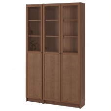 Книжкова шафа IKEA BILLY / OXBERG коричневий 120x30x202 см (292.817.83)