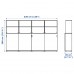 Комбінація шаф та стелажів IKEA GALANT чорний 320x200 см (292.852.10)