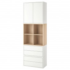 Комбінація шаф на ніжках IKEA EKET білий білений дуб 70x35x212 см (292.865.73)