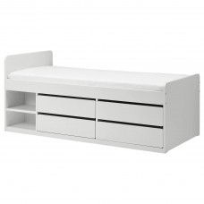 Каркас ліжка IKEA SLAKT білий 90x200 см (292.919.56)