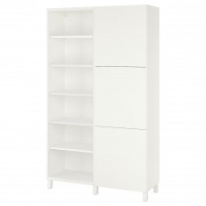 Комбінація шаф та стелажів IKEA BESTA білий 120x42x202 см (293.017.62)