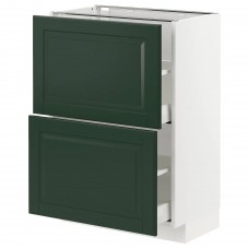 Підлогова кухонна шафа IKEA METOD / MAXIMERA білий темно-зелений 60x37 см (293.125.34)