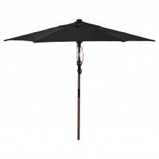 Зонт от солнца IKEA BETSO / LINDOJA черный 300 см (293.247.25)