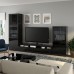 Комбінація шаф для TV IKEA BESTA чорно-коричневий 300x42x193 см (293.307.88)