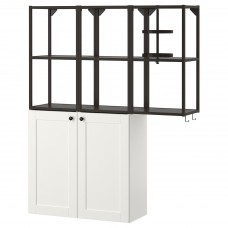 Комбінація шаф та стелажів IKEA ENHET антрацит 120x32x150 см (293.314.48)