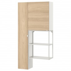 Комбинация шкафов и стеллажей IKEA ENHET белый 90x30x180 см (293.315.04)