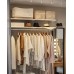 4 секції шафи-стелажа IKEA BOAXEL білий 250x40x201 см (293.323.82)