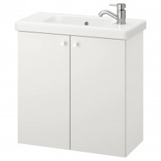 Шкаф для раковины IKEA ENHET / TVALLEN белый 64x33x65 см (293.365.11)
