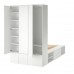 Каркас ліжка IKEA PLATSA білий 143x244x223 см (293.365.54)