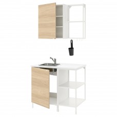 Кухня IKEA ENHET белый 103x63.5x222 см (293.369.12)