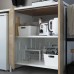 Кухня IKEA ENHET белый 203x63.5x222 см (293.373.13)